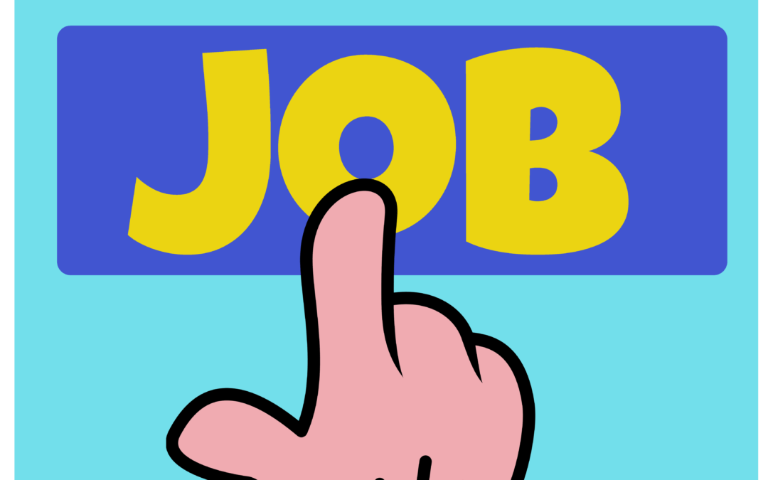 job search, application, hand