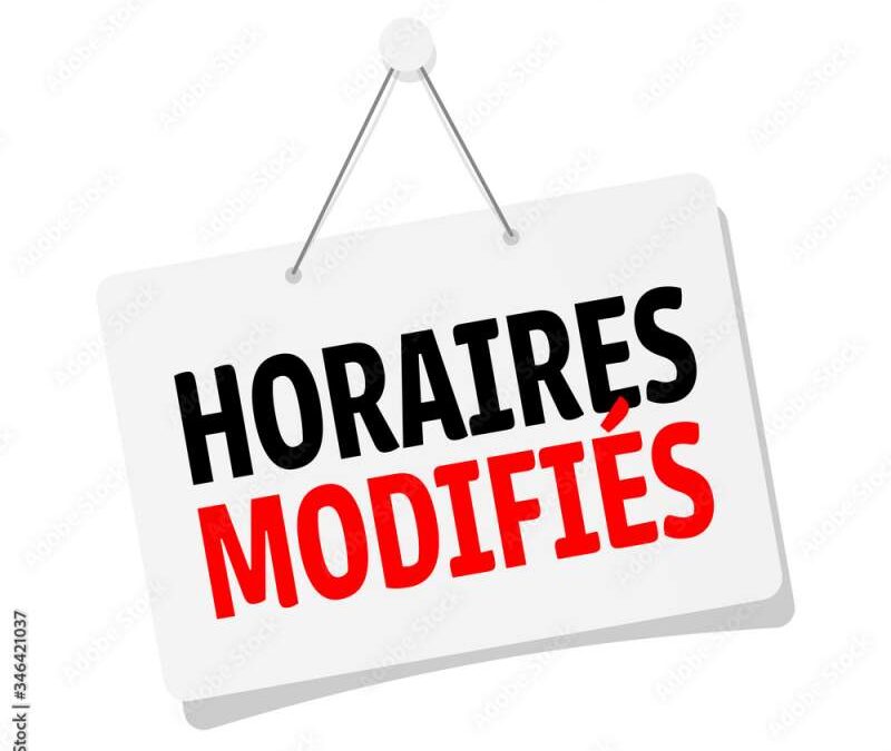 Horaires déchetteries modifiés temporairement