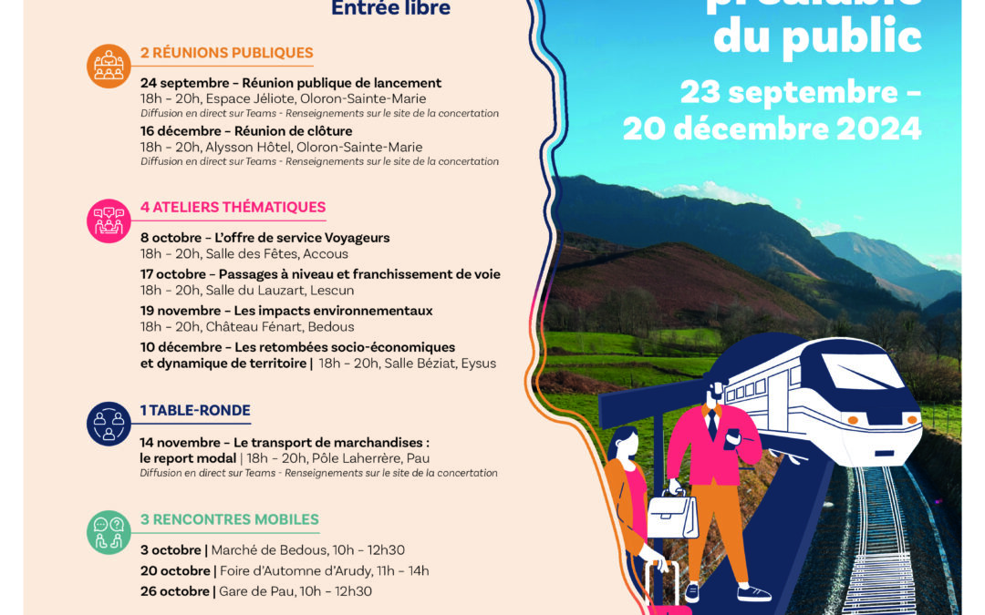 Ligne Pau-Canfranc : concertation préalable