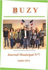 Page de garde du journal N°7 (Juillet 2014)