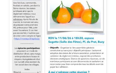 Epicerie « La Station » – prochaine réunion le 11 juin