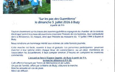« Sur les pas des Guerilleros » – dimanche 05 juillet à 9h